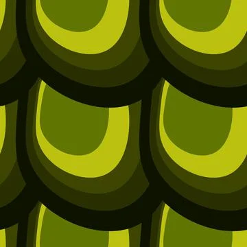 Illustration A seamless pattern on a square background - the scales of a fish 스톡 일러스트