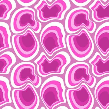 Illustration Seamless pattern on a square background - asymmetrical fantasy s Illustrazione stock