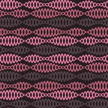 Illustration Seamless pattern on a square background - chains - DNA or bijute イラスト素材