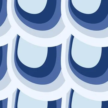 Illustration A seamless pattern on a square background - the scales of a fish 스톡 일러스트