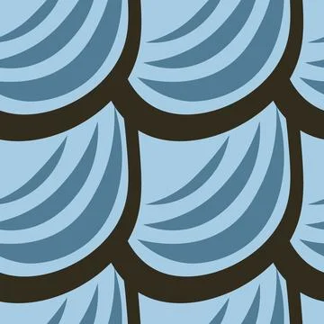 Illustration A seamless pattern on a square background - the scales of a fish Stock Illustration
