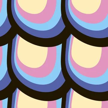 Illustration A seamless pattern on a square background - the scales of a fish Stock Illustration