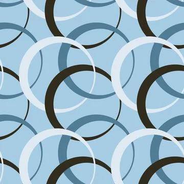 Illustration Seamless pattern on a square background - rings are colored. Des Stock Illustration