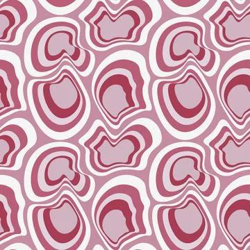 Illustration Seamless pattern on a square background - asymmetrical fantasy s Stock Illustration