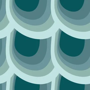 Illustration A seamless pattern on a square background - the scales of a fish Illustrazione stock
