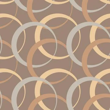 Illustration Seamless pattern on a square background - rings are colored. Des Stock Illustration