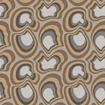 Illustration Seamless pattern on a square background - asymmetrical fantasy s Stock Illustration