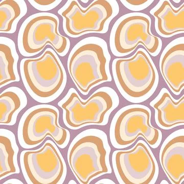 Illustration Seamless pattern on a square background - asymmetrical fantasy s Stock Illustration
