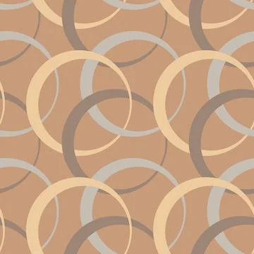 Illustration Seamless pattern on a square background - rings are colored. Des Stock Illustration