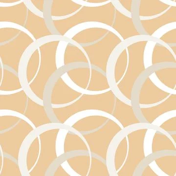 Illustration Seamless pattern on a square background - rings are colored. Des Stock Illustration