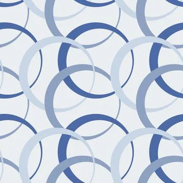 Illustration Seamless pattern on a square background - rings are colored. Des Illustrazione stock