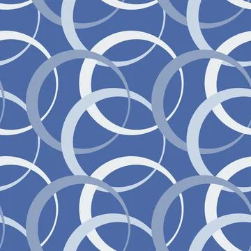 Illustration Seamless pattern on a square background - rings are colored. Des Stock Illustration