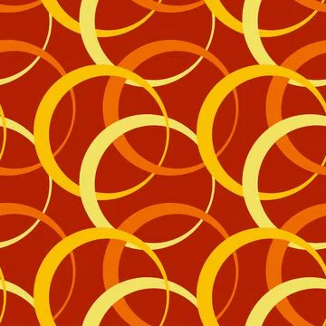 Illustration Seamless pattern on a square background - rings are colored. Des Stock Illustration