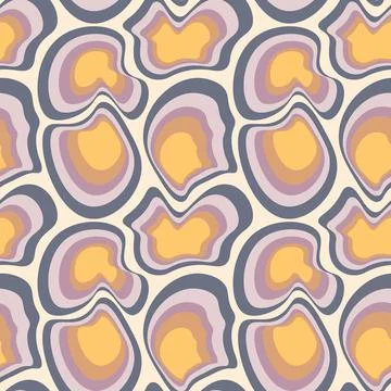 Illustration Seamless pattern on a square background - asymmetrical fantasy s Stock Illustration