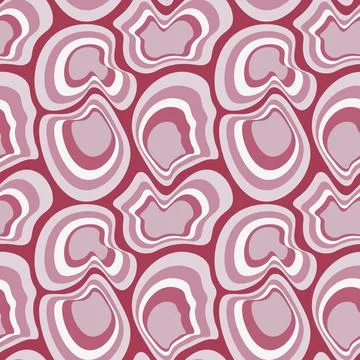 Illustration Seamless pattern on a square background - asymmetrical fantasy s Stock Illustration