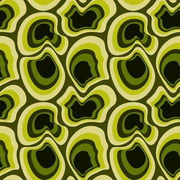 Illustration Seamless pattern on a square background - asymmetrical fantasy s Stock Illustration