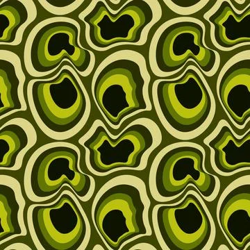 Illustration Seamless pattern on a square background - asymmetrical fantasy s Illustrazione stock