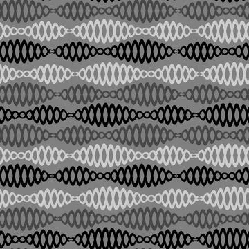 Illustration Seamless pattern on a square background - chains - DNA or bijute Illustrazione stock