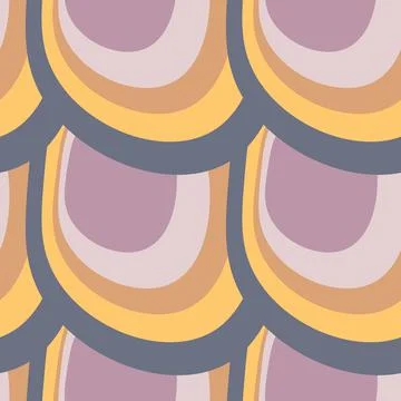 Illustration A seamless pattern on a square background - the scales of a fish Stock Illustration