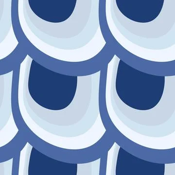 Illustration A seamless pattern on a square background - the scales of a fish Stock Illustration