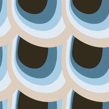 Illustration A seamless pattern on a square background - the scales of a fish Stock Illustration