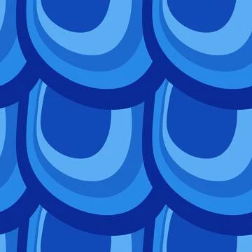 Illustration A seamless pattern on a square background - the scales of a fish Illustrazione stock