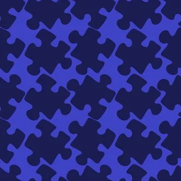 Illustration - Seamless texture, pattern - puzzles. Minimalism, pastiche. Illustrazione stock