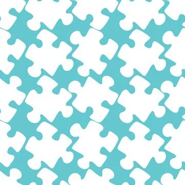 Illustration - Seamless texture, pattern - puzzles. Minimalism, pastiche. Stock Illustration