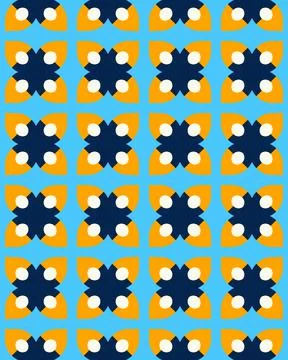 Illustration of a seamless tile pattern background Stock Illustration