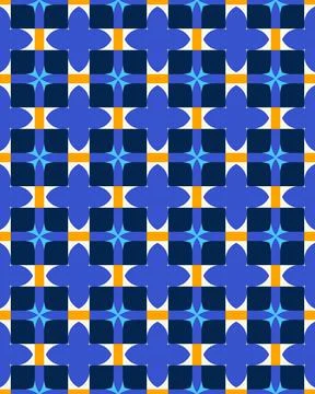 Illustration of a seamless tile pattern background Stock Illustration