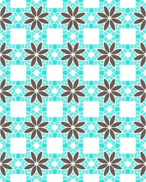 Illustration of seamless tile pattern - cool as background or wallpaper Stock Illustration