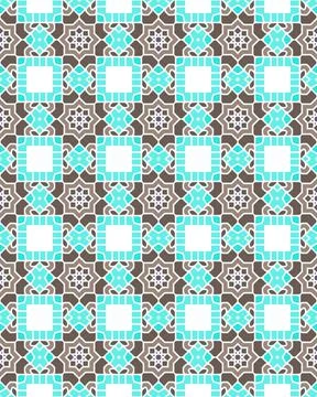 Illustration of seamless tile pattern - cool as background or wallpaper Stock Illustration