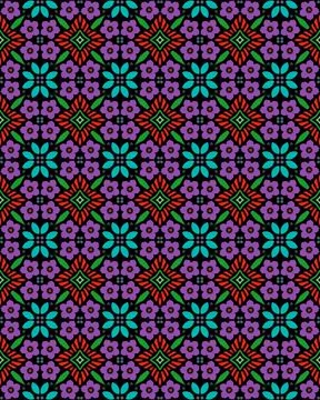 Illustration of seamless tile pattern - cool for background or wallpaper Stock Illustration