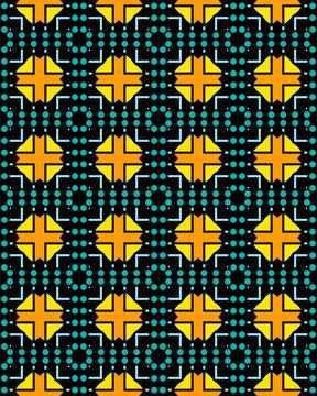 Illustration of seamless tile patterns Stock Illustration