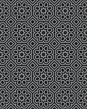 Illustration of seamless tile patterns Stock Illustration