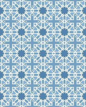Illustration of seamless tile patterns Stock Illustration
