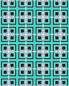 Illustration of seamless tile patterns Stock Illustration