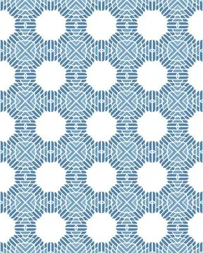 Illustration of seamless tile patterns Illustrazione stock