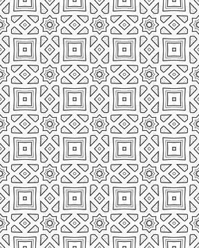 Illustration of seamless tile patterns Illustrazione stock
