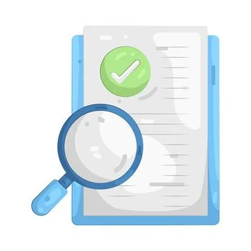 Illustration of Search File Stock Illustration