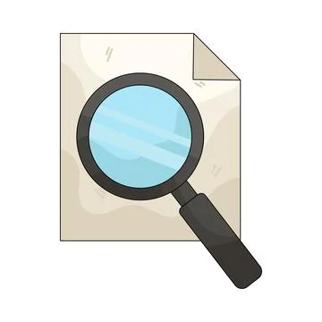 Illustration of Search file Stock Illustration