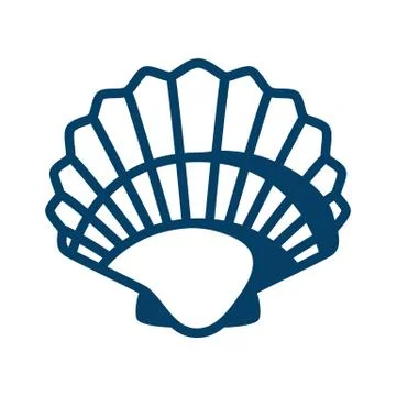 Illustration of seashell. Illustrazione stock