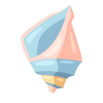 Illustration of seashell. Stock Illustration