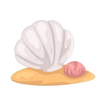 Illustration of seashell Stock Illustration