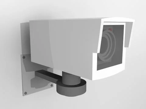 Illustration of a security camera Stock Illustration