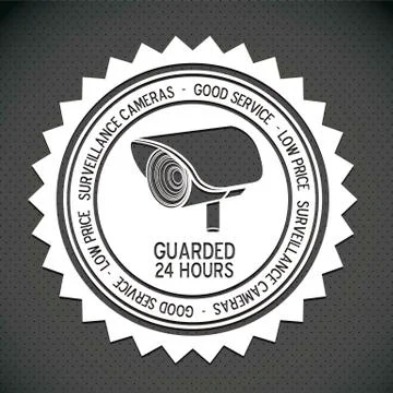 Illustration of security camera, security cameras icons, vector illustration Illustrazione stock
