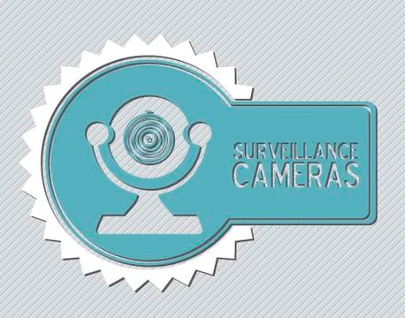 Illustration of security camera, security cameras icons, vector illustration Illustrazione stock