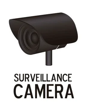 Illustration of security camera, security cameras icons, vector illustration Illustrazione stock