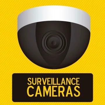 Illustration of security camera, security cameras icons, vector illustration Illustrazione stock