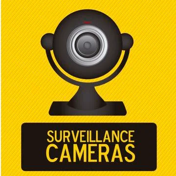 Illustration of security camera, security cameras icons, vector illustration Illustrazione stock
